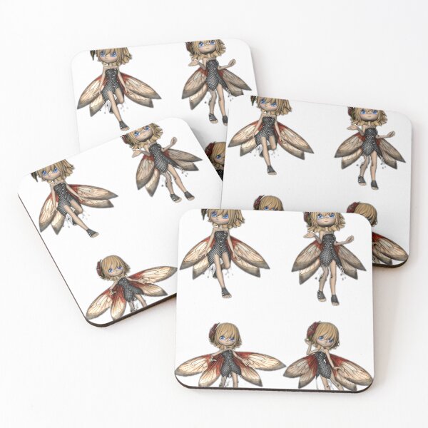 Artikelvorschau, Cute Chibi Fairy Character Sticker Sheet entworfen und verkauft von DailyDoodlesBySumbul.