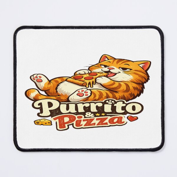 Item preview, Purrito & Pizza Funny Cat Sticker | Cute Lazy Orange Cat Lover Gift designed and sold by sosservice.