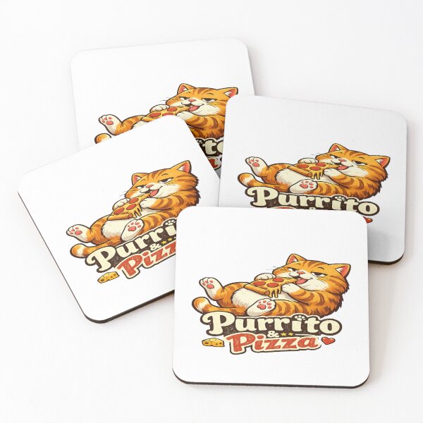 Item preview, Purrito & Pizza Funny Cat Sticker | Cute Lazy Orange Cat Lover Gift designed and sold by sosservice.
