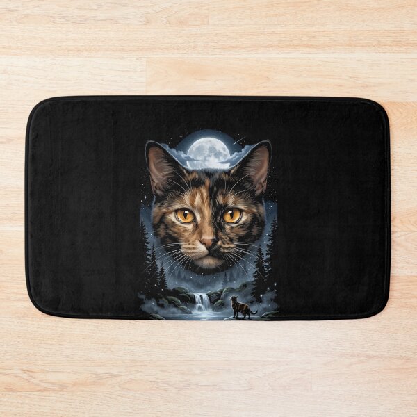 Item preview, Tabby Cat Full Moon Night Wildlife Lover designed and sold by SofenArt.