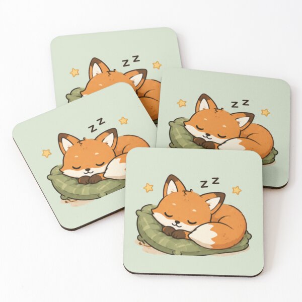 Item preview, Cute Sleepy Fox designed and sold by MellowMunchkins.