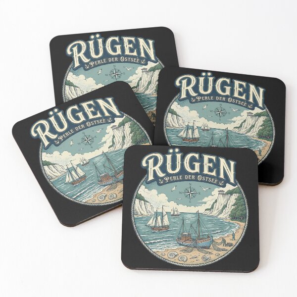 Item preview, Rügen, Pearl of the Baltic Sea: Maritime Vintage Design designed and sold by HoshisWorld2018.