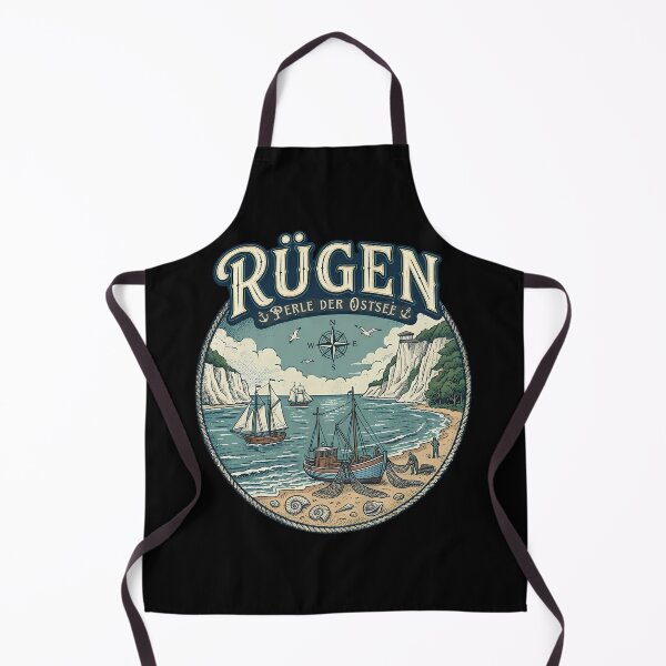 Item preview, Rügen, Pearl of the Baltic Sea: Maritime Vintage Design designed and sold by HoshisWorld2018.