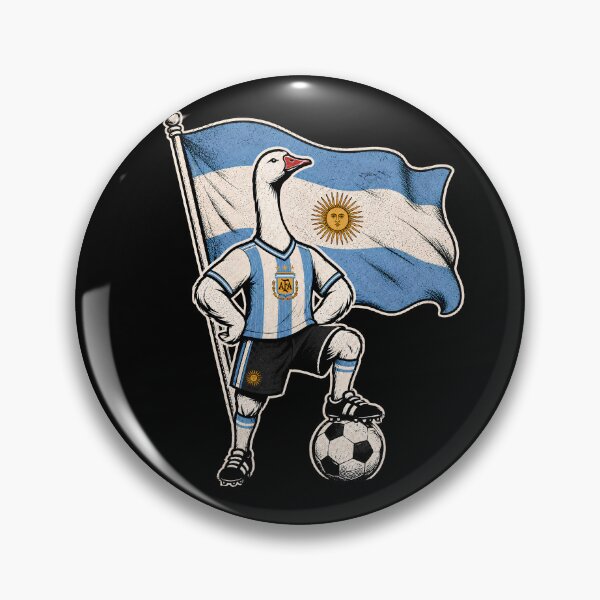 Item preview, Argentina Soccer Goose – Patriotic Football Fan designed and sold by THREE LITTLE BEANS.