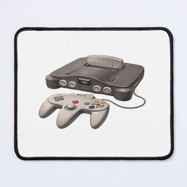 Item preview, Retro Gaming Console with Classic Controller Illustration designed and sold by Artisan Finds Online.