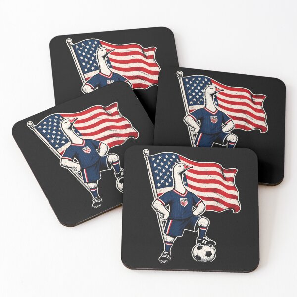 Item preview, USA Soccer Goose – Patriotic American Football Fan designed and sold by THREE LITTLE BEANS.