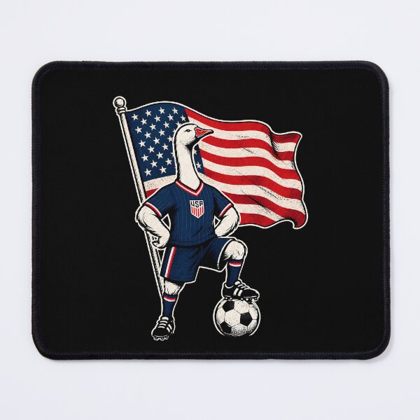 Item preview, USA Soccer Goose – Patriotic American Football Fan designed and sold by THREE LITTLE BEANS.