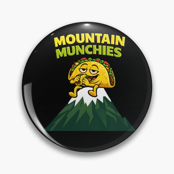 Item preview, Mountain Munchies Funny Taco Stoner Design designed and sold by TeeTimeTreasure.