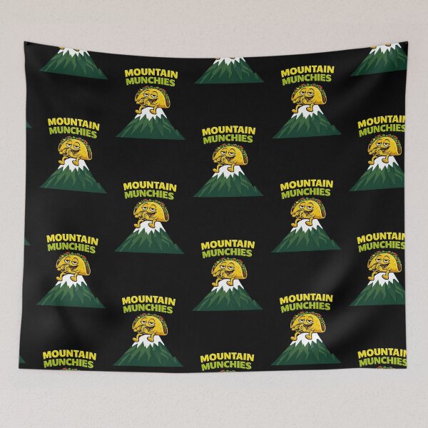 Item preview, Mountain Munchies Funny Taco Stoner Design designed and sold by TeeTimeTreasure.