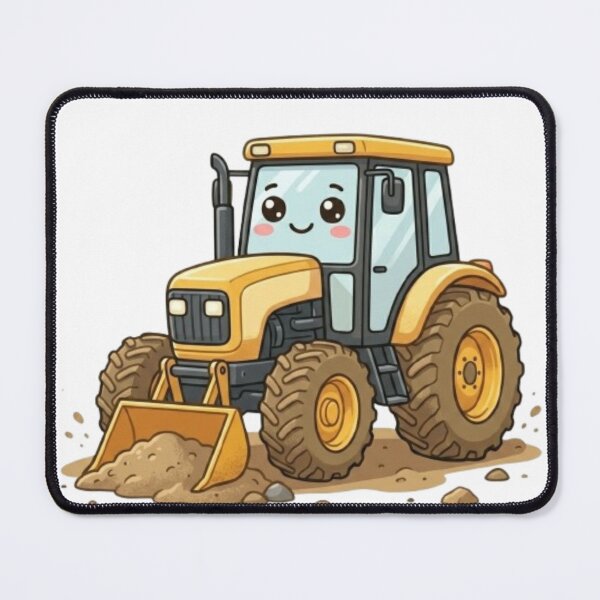 Item preview, Cute Kawaii Tractor Mascot designed and sold by BoldConcept43.