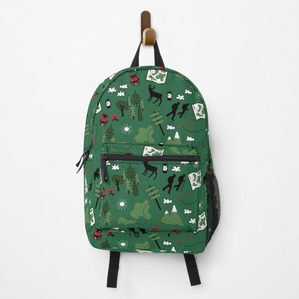 Item preview, Summer Forest Mountains Hiking Nature Camping Green Fabric designed and sold by Dana Du.