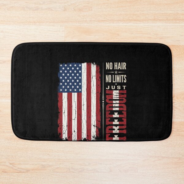 Item preview, No Hair No Limits Just Freedom American Bald Man Patriot designed and sold by SofenArt.