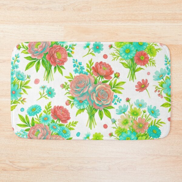 Item preview, Watercolor Floral Bouquet Seamless Pattern designed and sold by FashioonTrends.