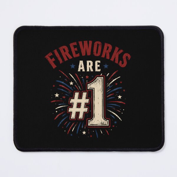 Item preview, Fireworks Are Number 1 Foam Finger 4th of July Funny T-Shirt, Patriotic Fireworks Gift, Independence Day Graphic Tee, USA Celebration designed and sold by THREE LITTLE BEANS.