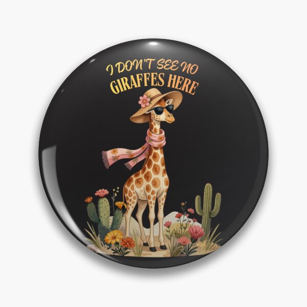 Item preview, Funny GIRAFFE Wearing Sunglasses, Scarf and a hat with the quote, “I Don’t See No Giraffes Here." designed and sold by MKTreasures.