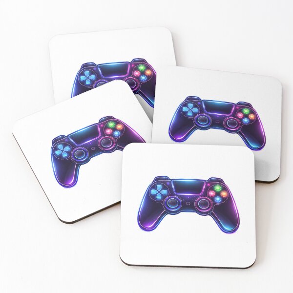 Item preview, Neon Gaming Controller Icon – Futuristic Gamepad Illustration designed and sold by Artisan Finds Online.
