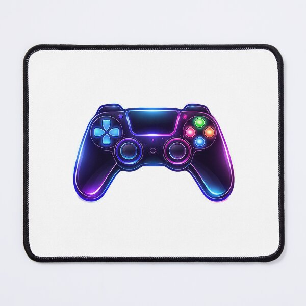 Item preview, Neon Gaming Controller Icon – Futuristic Gamepad Illustration designed and sold by Artisan Finds Online.