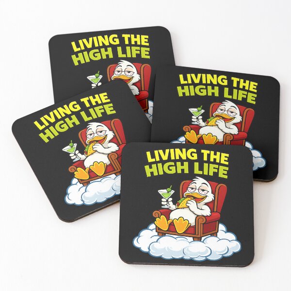 Item preview, Living The High Life Funny Stoner Duck Design designed and sold by TeeTimeTreasure.