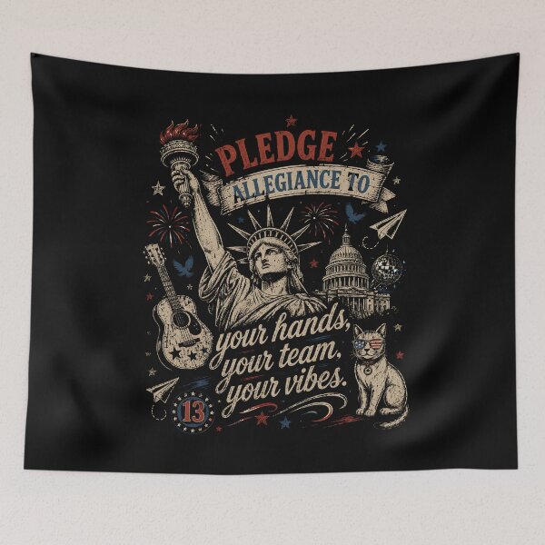 Item preview, Pledge Allegiance To Your Hands Your Team Your Vibes Shirt, 4th of July Shirt, 1776 USA Flag Tee, 250 Years of America  designed and sold by THREE LITTLE BEANS.