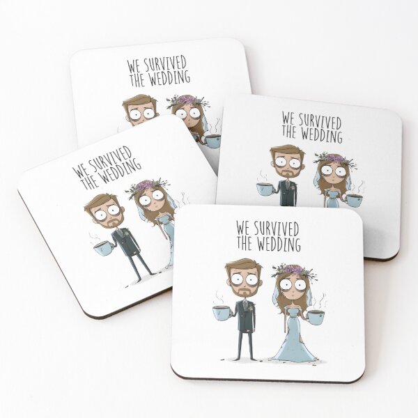 Item preview, We Survived the Wedding designed and sold by Retro Whimsy.