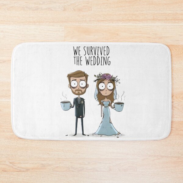 Item preview, We Survived the Wedding designed and sold by Retro Whimsy.