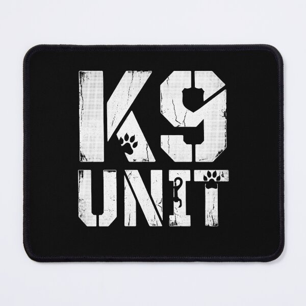 Item preview, K9 Unit – Police Dog Paw and Badge Distressed designed and sold by THREE LITTLE BEANS.