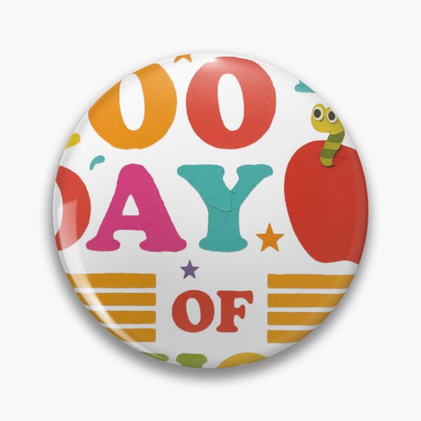 Item preview, Happy 100th Day of School Colorful Teacher Student Kids Classroom Design designed and sold by Pixiorra.