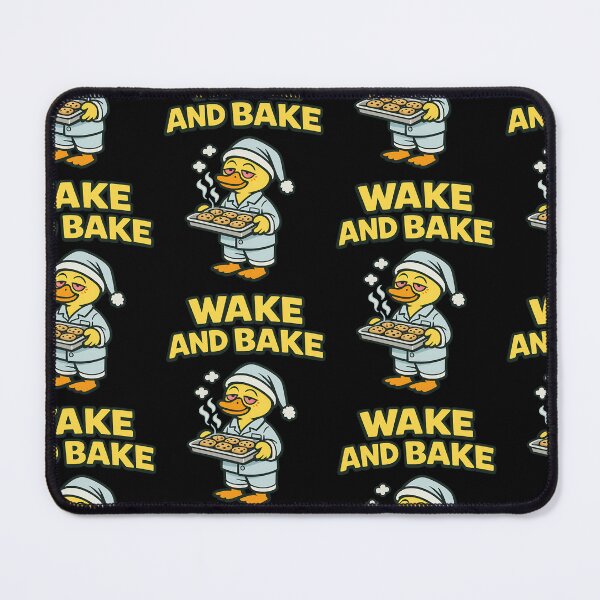 Item preview, Wake And Bake Funny Stoner Duck Baking Cookies designed and sold by TeeTimeTreasure.
