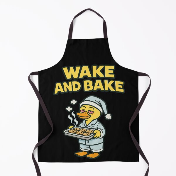 Item preview, Wake And Bake Funny Stoner Duck Baking Cookies designed and sold by TeeTimeTreasure.
