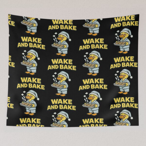 Item preview, Wake And Bake Funny Stoner Duck Baking Cookies designed and sold by TeeTimeTreasure.