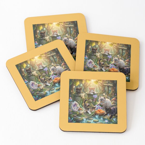 Item preview, ​Magical Kittens in the Garden of Plenty. designed and sold by JoyNest = "The nest of joy".