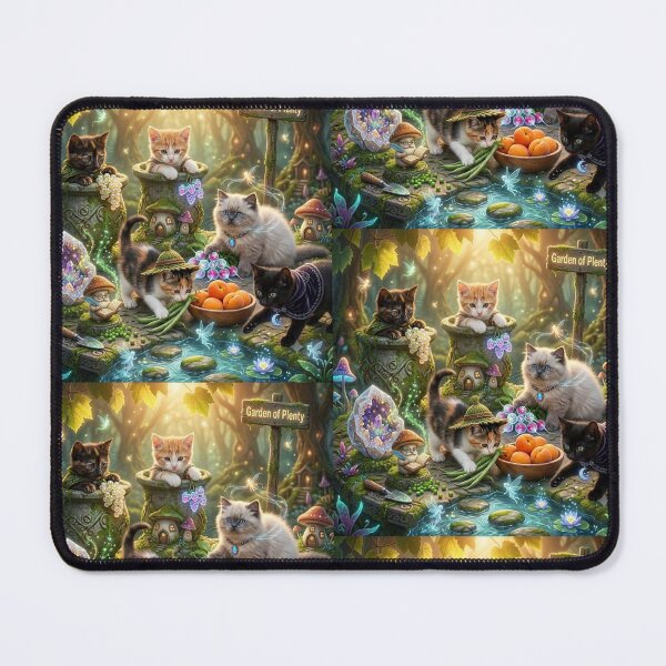 Item preview, ​Magical Kittens in the Garden of Plenty. designed and sold by JoyNest = "The nest of joy".
