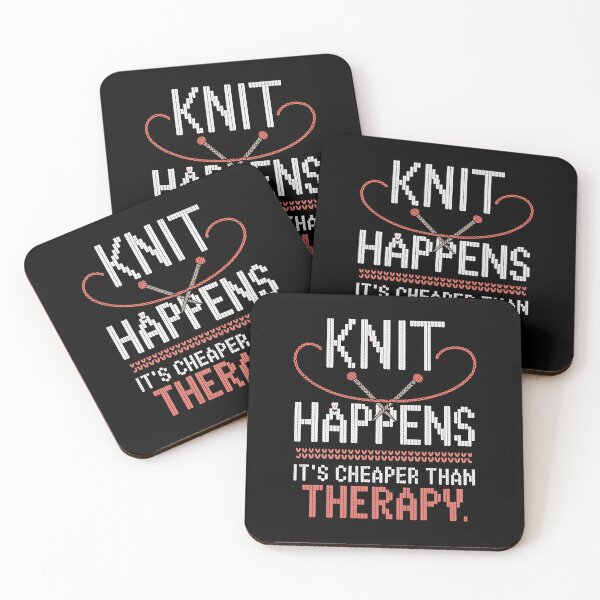 Item preview, Cute Knit Happens Cheaper Than Therapy Yarn Graphic designed and sold by Enea Kelo.