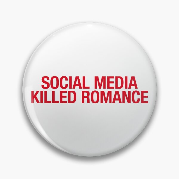 Item preview, Social Media Killed Romance | Love Sticker designed and sold by ianths.