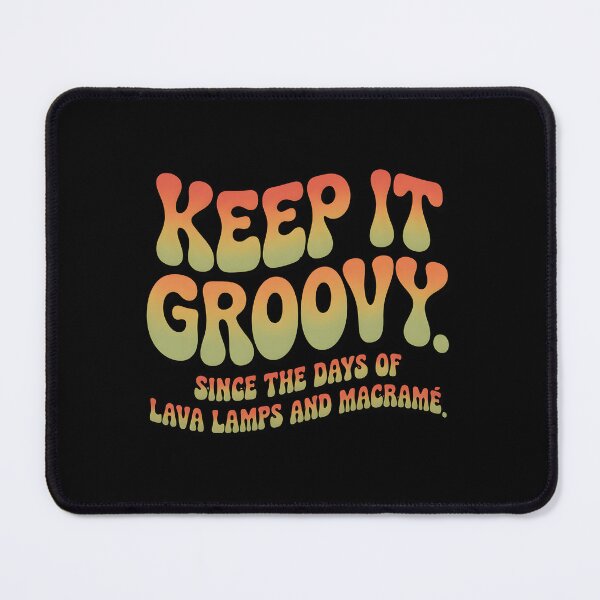 Item preview, Retro Keep It Groovy Lava Lamps Macrame Typography designed and sold by Enea Kelo.