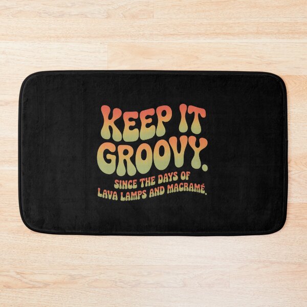 Item preview, Retro Keep It Groovy Lava Lamps Macrame Typography designed and sold by Enea Kelo.