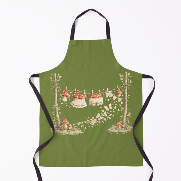 Item preview, Whimsical Mushroom Laundry Clothesline Cottagecore Watercolor designed and sold by MagicMakerPh⭐⭐⭐⭐⭐.