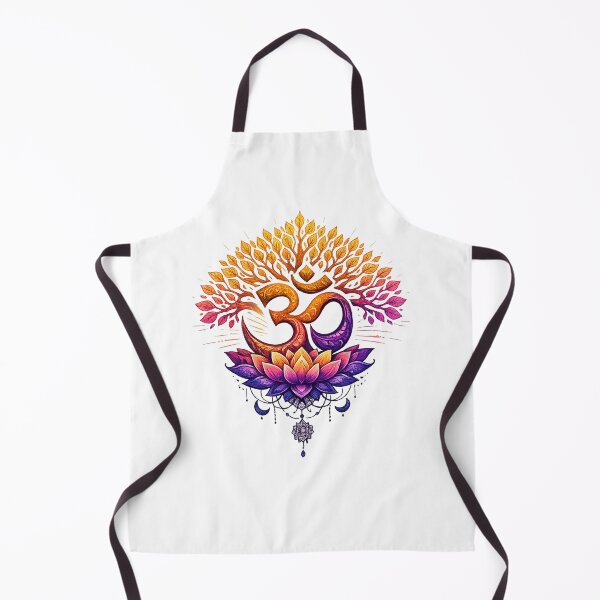 Item preview, Sacred Om Symbol with Bodhi Tree & Lotus | Spiritual Meditation Yoga Design | Buddhist Hindu Zen Art designed and sold by Fine Art California.