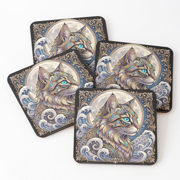 Item preview, Bejewelled Cat designed and sold by The Quiet Canvas By Jacky.