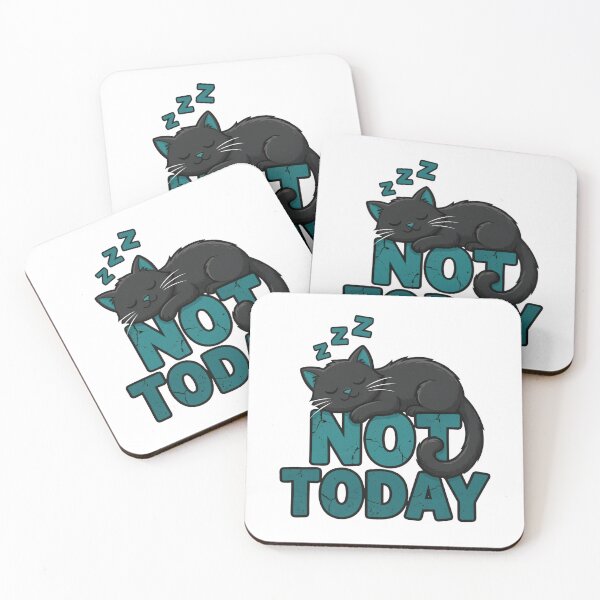 Item preview, Not Today Sleeping Lazy Cat Design designed and sold by TshirtsOnline-.