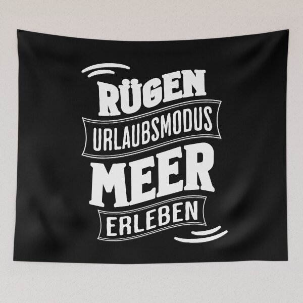 Item preview, Rügen holiday mode, experience the sea, typography design designed and sold by HoshisWorld2018.