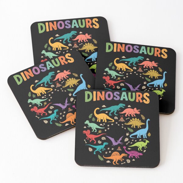 Item preview, Colorful Dinosaurs – Prehistoric Animal Collection designed and sold by THREE LITTLE BEANS.