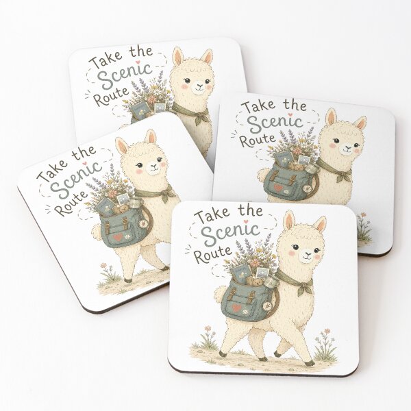 Item preview, Cozy Wanderer - Cute Smiling Alpaca Animal designed and sold by bapupa.
