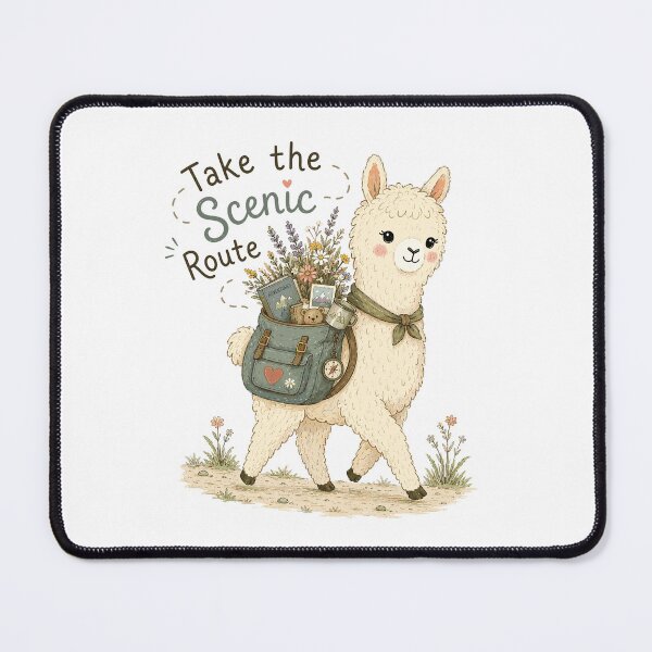 Item preview, Cozy Wanderer - Cute Smiling Alpaca Animal designed and sold by bapupa.