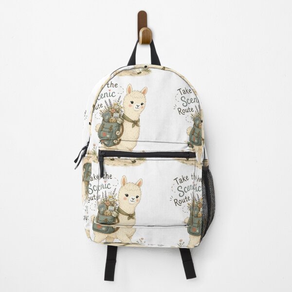 Item preview, Cozy Wanderer - Cute Smiling Alpaca Animal designed and sold by bapupa.