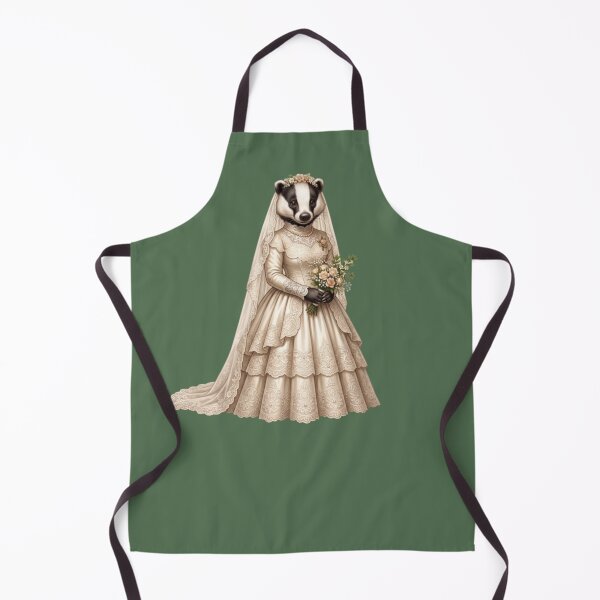 Item preview, Victorian Badger Bride Woodland Wedding Cottagecore Portrait designed and sold by Englandbear.