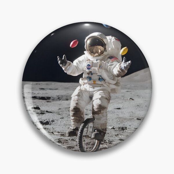 Item preview, Astronaut juggling on the moon  designed and sold by WiseBow.