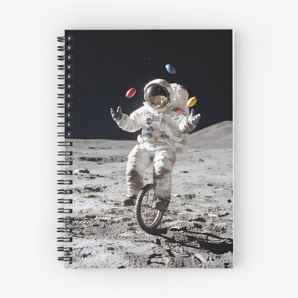 Item preview, Astronaut juggling on the moon  designed and sold by WiseBow.