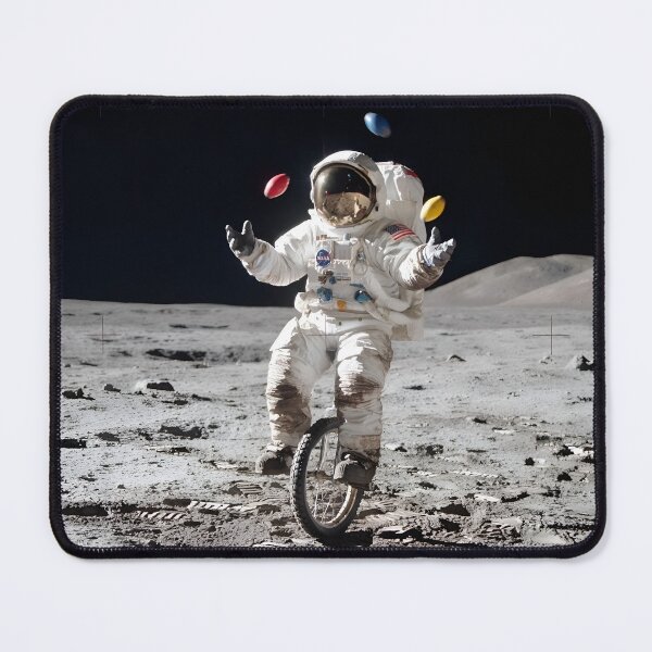 Item preview, Astronaut juggling on the moon  designed and sold by WiseBow.