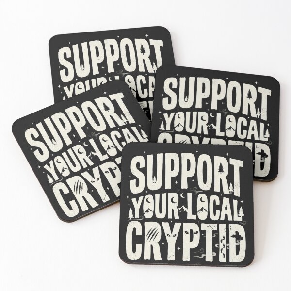 Item preview, Support Your Local Cryptid – Funny Paranormal Creature designed and sold by THREE LITTLE BEANS.